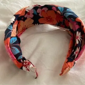 Draper James Knot Headband in Wildflower . Worn once. Plum Blossom Beaded Knot Headband | Twine and Love | Hand  main image 3
